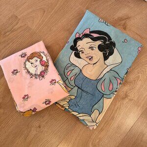 Vintage Disney Princess Sheets sz Twin - SnowWhite & Belle